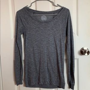 Grey long-sleeve shirt